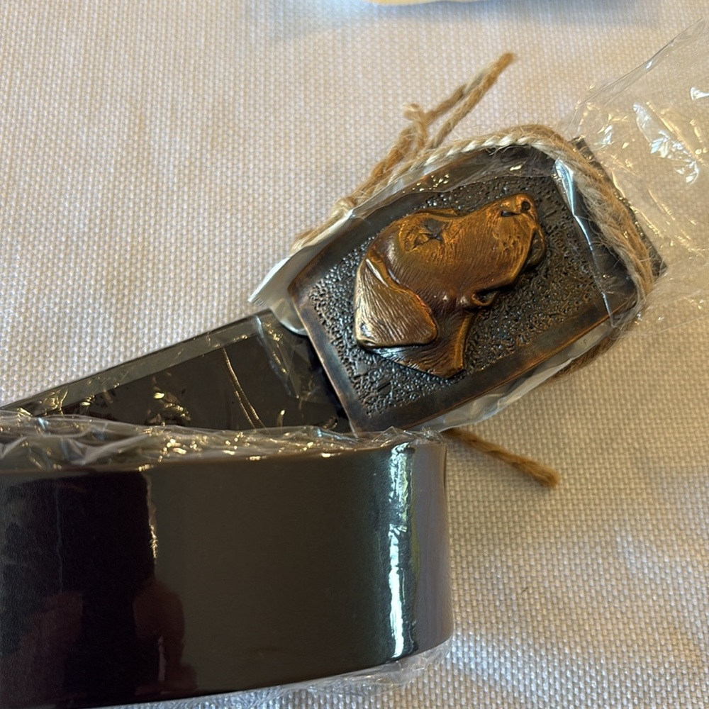 Handmade belt with Fine Art Bronze buckle